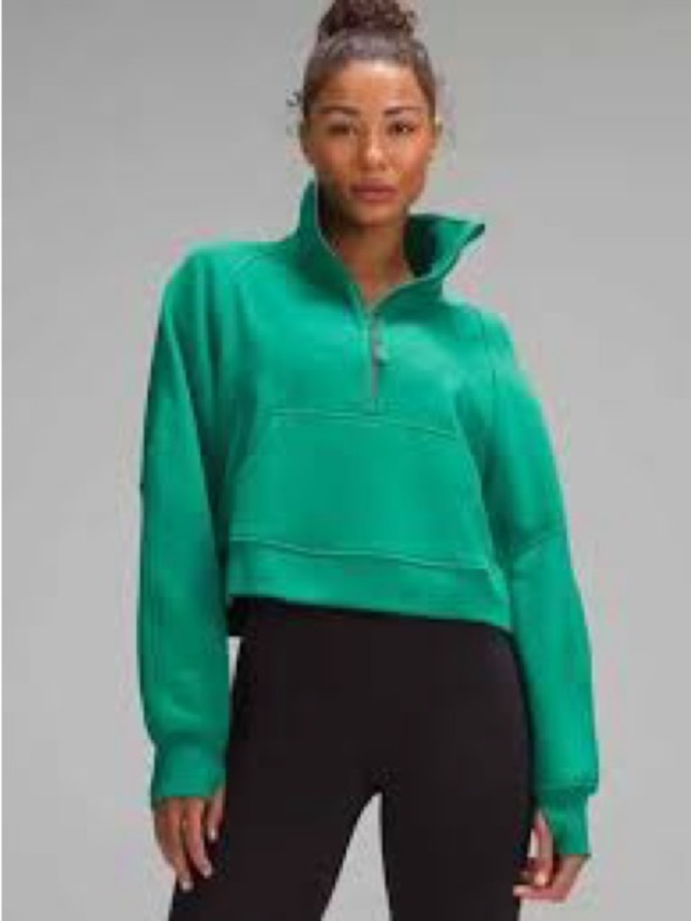 Scuba Oversized Funnel-Neck Half Zip